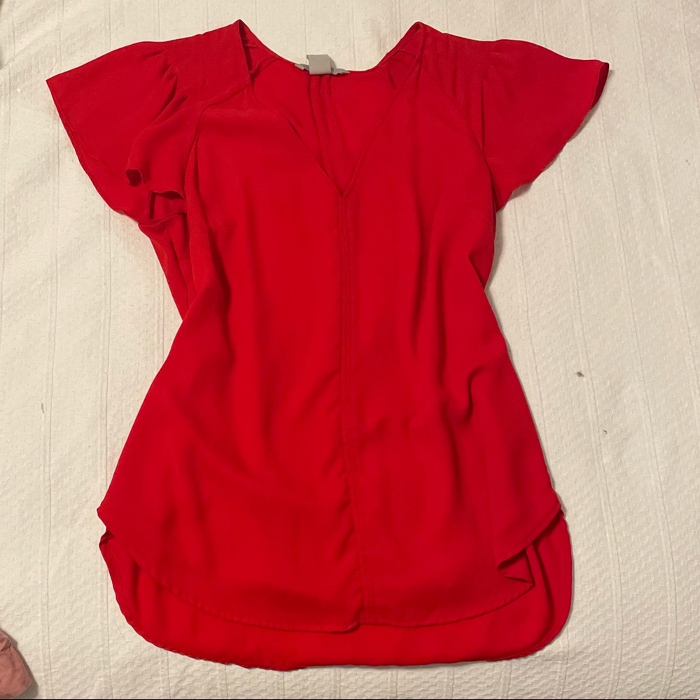 Red blouse